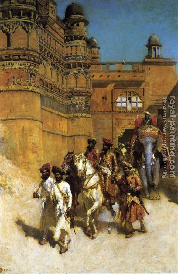 Edwin Lord Weeks : The Maharahaj of Gwalior Before His Palace